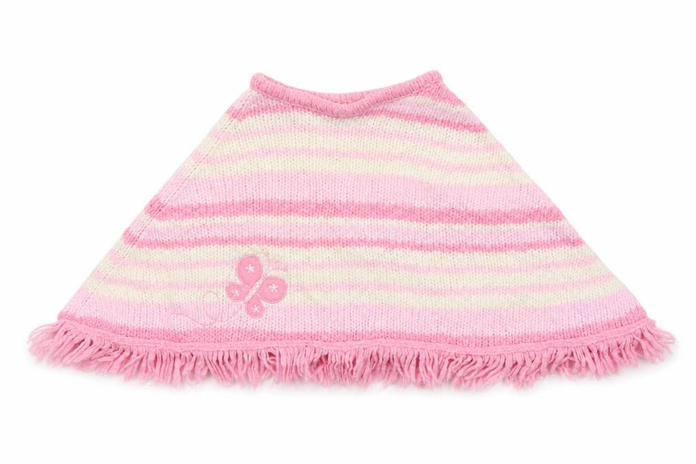 Zip Zap Baby Pink Striped  Cape Jumper Size 6-9 Months