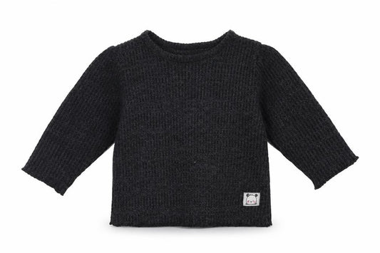 Front view of Marks & Spencer Baby Grey jumper, size 6-9, Months
