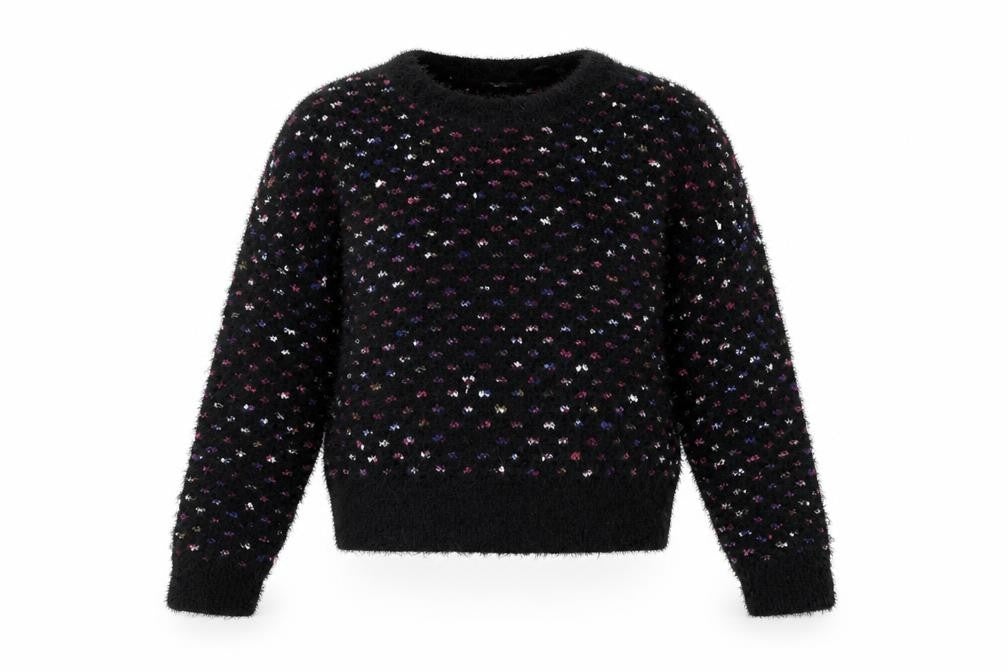 Front view of Only women’s black polka dot jumper, size XS