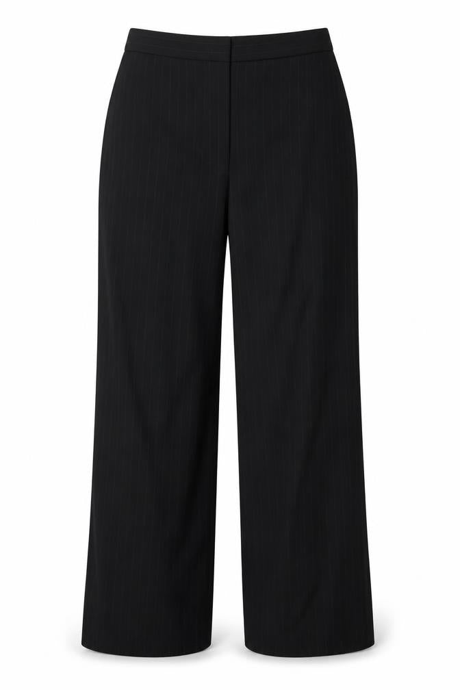 Klass Womens Black Striped  Trousers  Size 12 L28 in