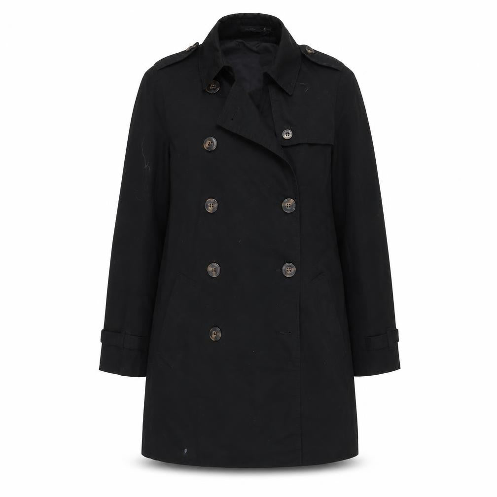 Imea Womens Black   Rain Coat Coat Size 10  - Rain Coat