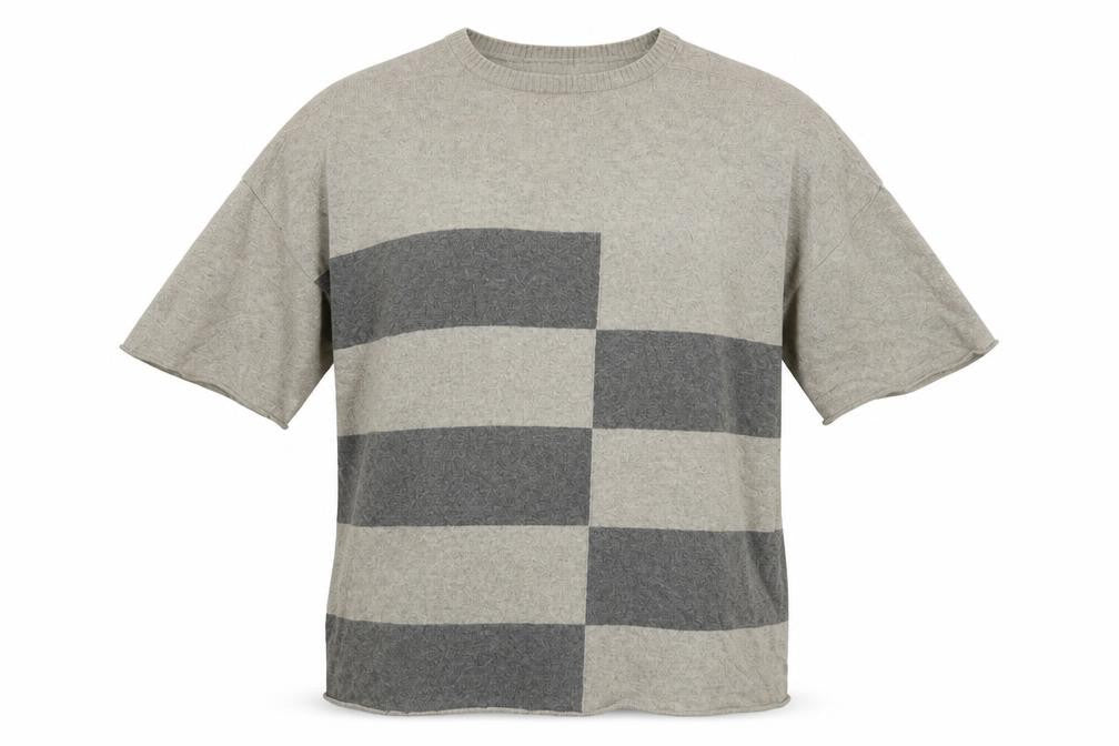 Front view of Stefanel men’s multicoloured jumper, size S