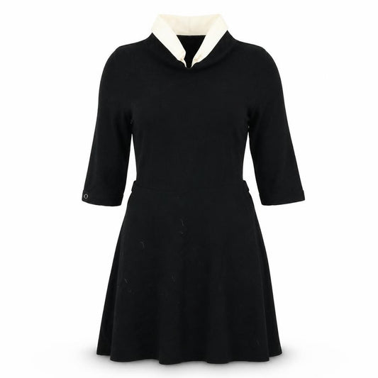 Front view of Tu women’s black a-line, size UK 10