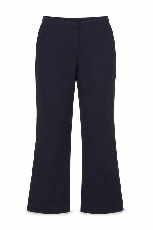 Front view of Trutex girls’ blue dress pants trousers, size M, - school