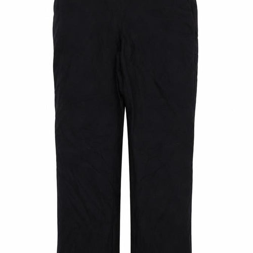 M&S Womens Black   Trousers  Size 12 L28 in