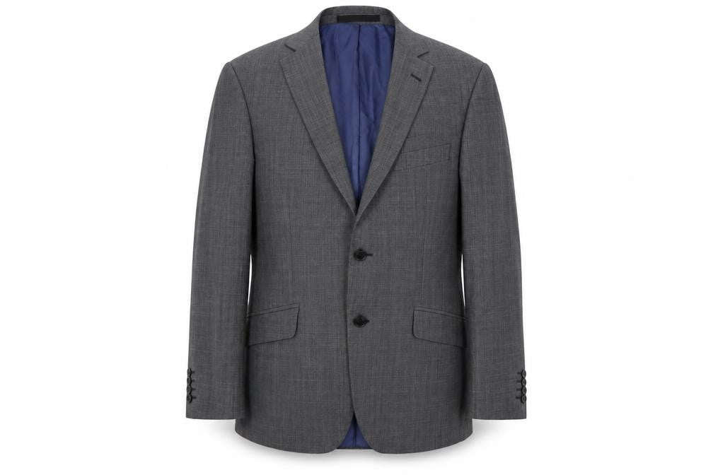 Front view of Marks & Spencer men’s grey jacket blazer