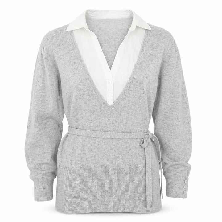 Monsoon Womens Grey  Knit Pullover Jumper Size 10