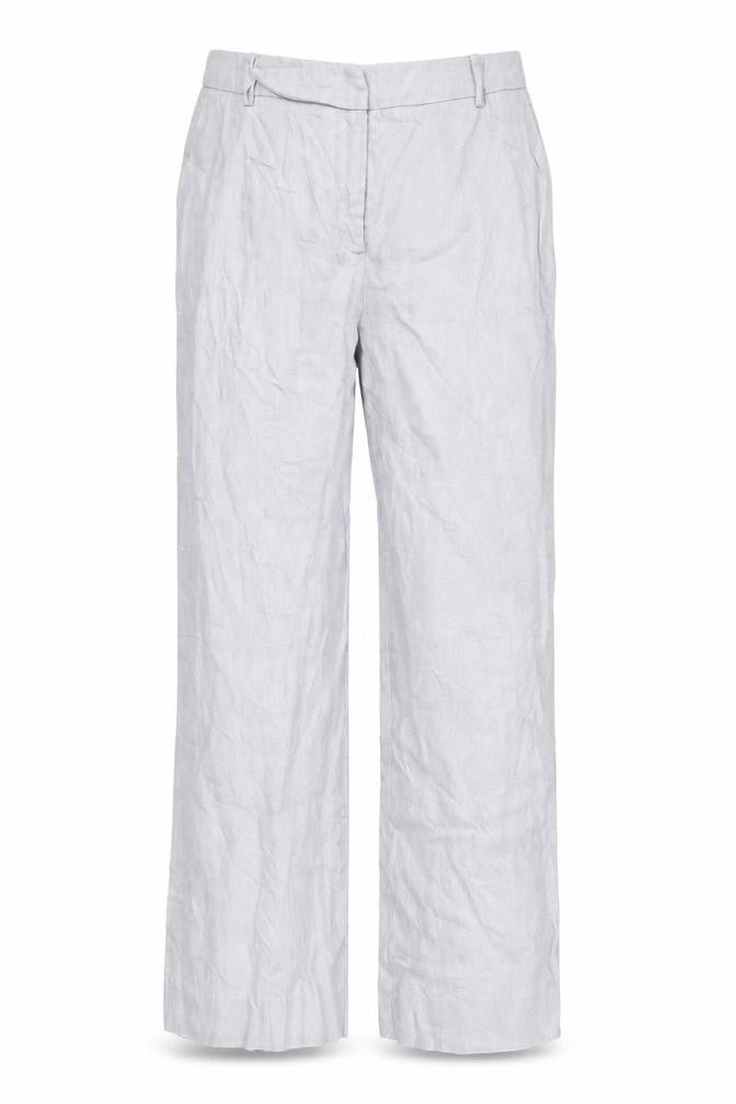 Front view of Pure women’s grey windbreaker trousers, size UK 12, 26-inch leg