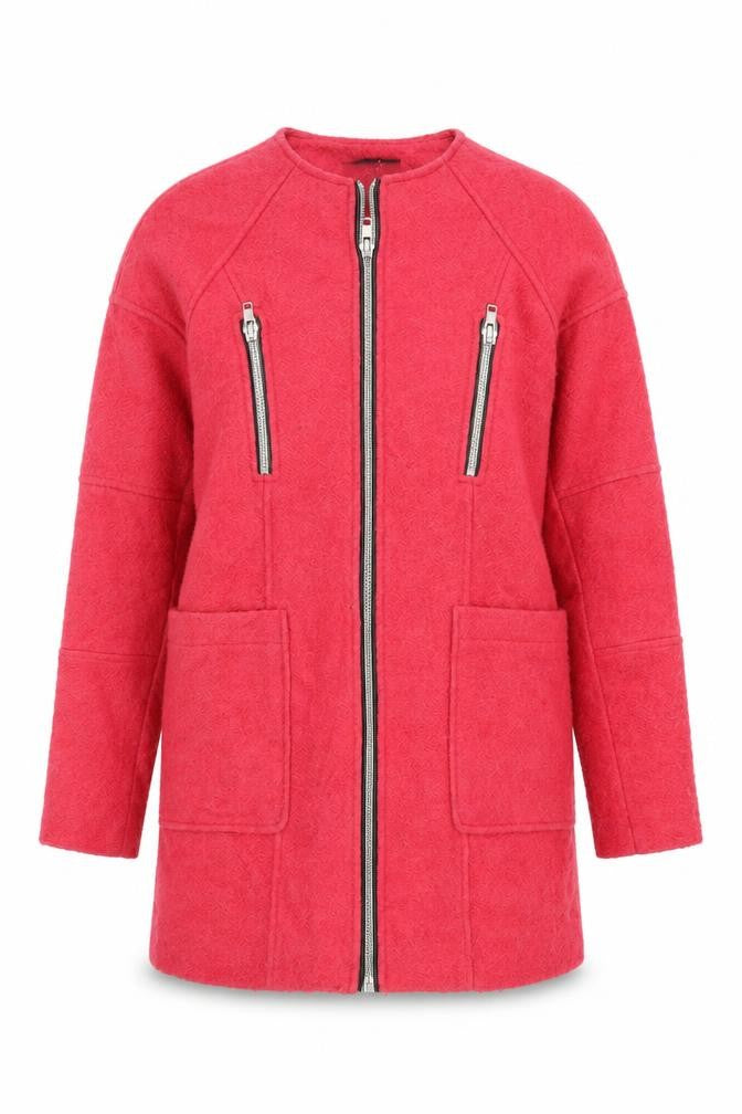 LONDON EVE Womens Pink   Overcoat Coat Size 10