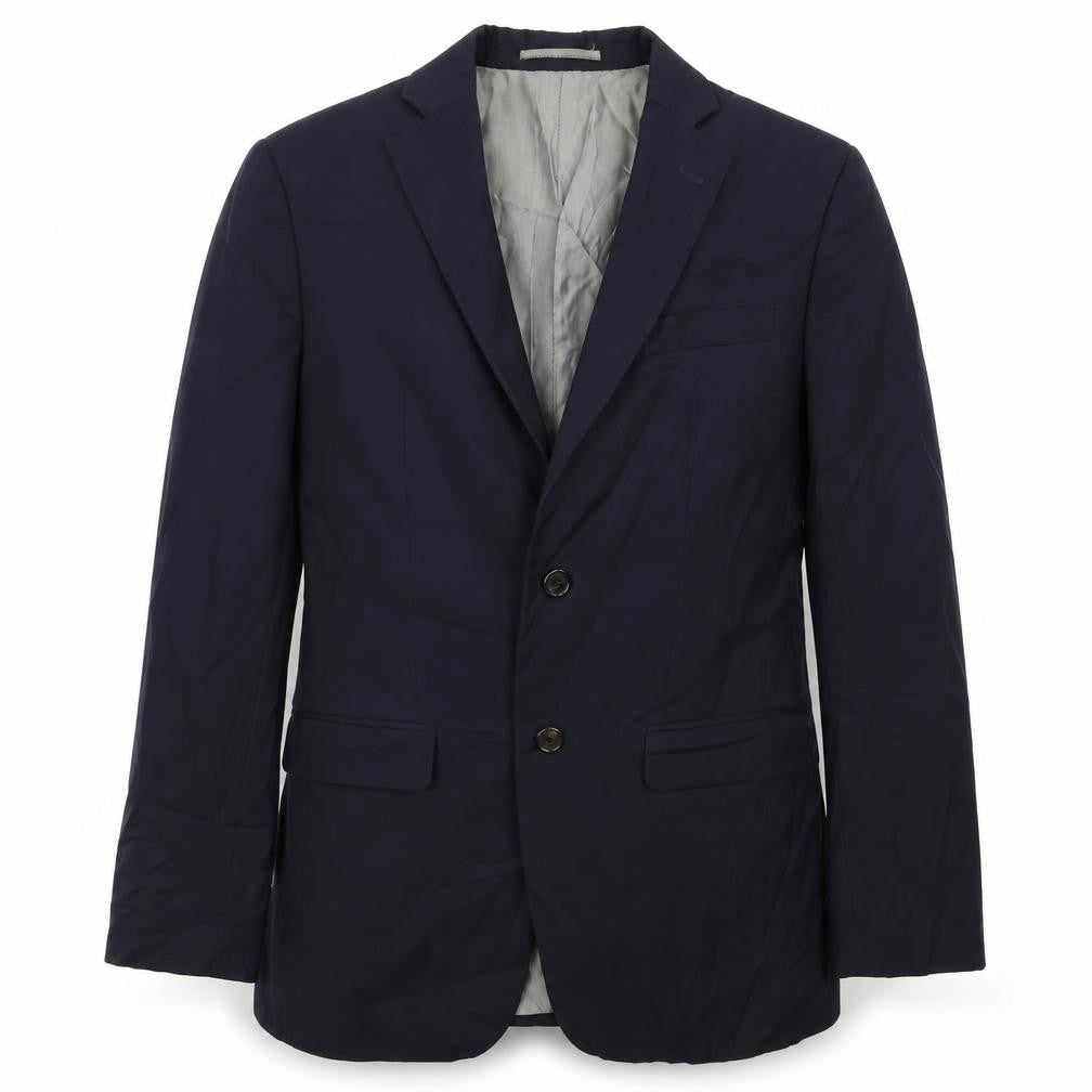 Front view of Preworn men’s blue jacket blazer, size 36
