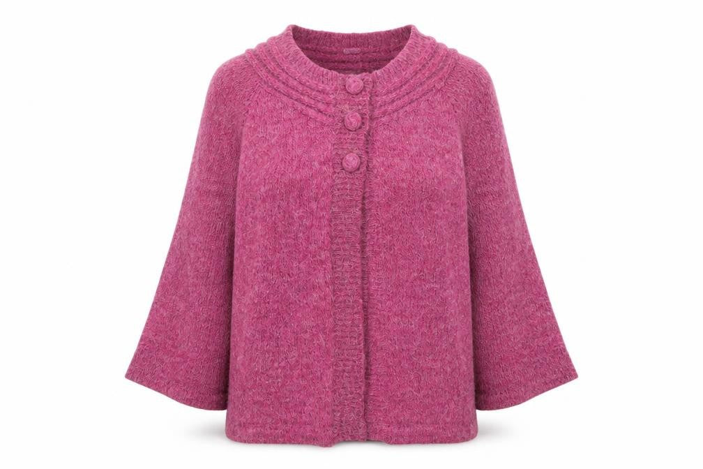 Damart Womens Pink   Cardigan Jumper Size 14