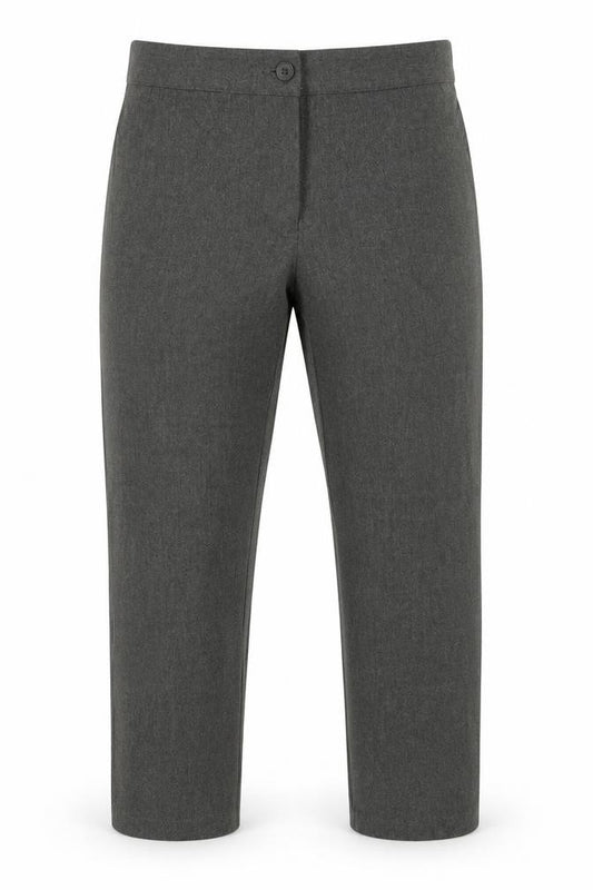 Front view of Debenhams girls’ grey dress pants trousers, size 9, years