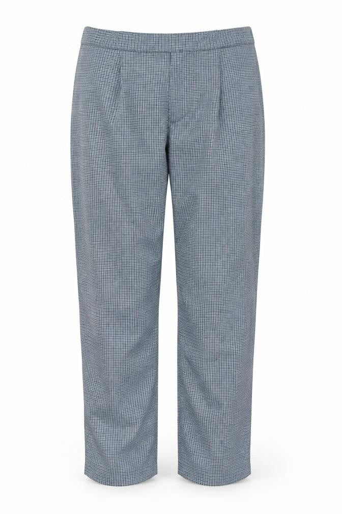 Preworn Womens Blue Houndstooth  Trousers  Size 36 in L27 in