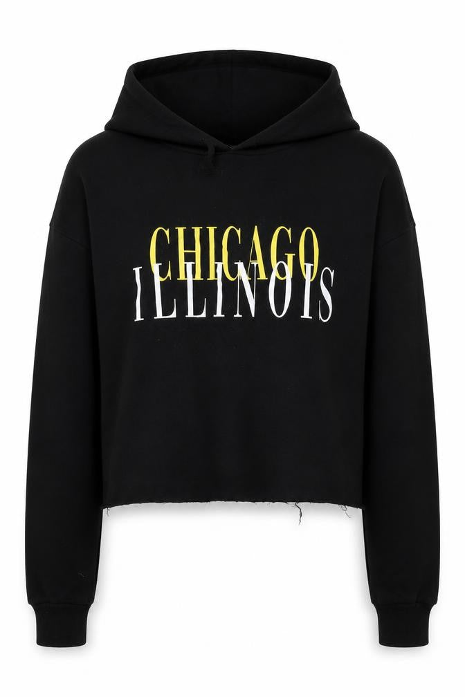 Front view of New Look girls’ black colourblock jumper, size 12-13, years