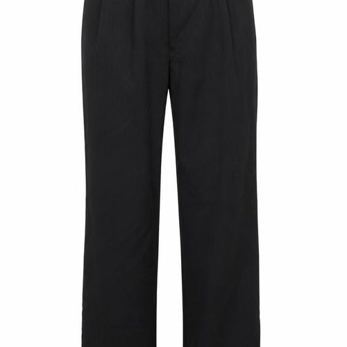 Preworn Womens Black Striped  Trousers  Size 8 L26.5 in