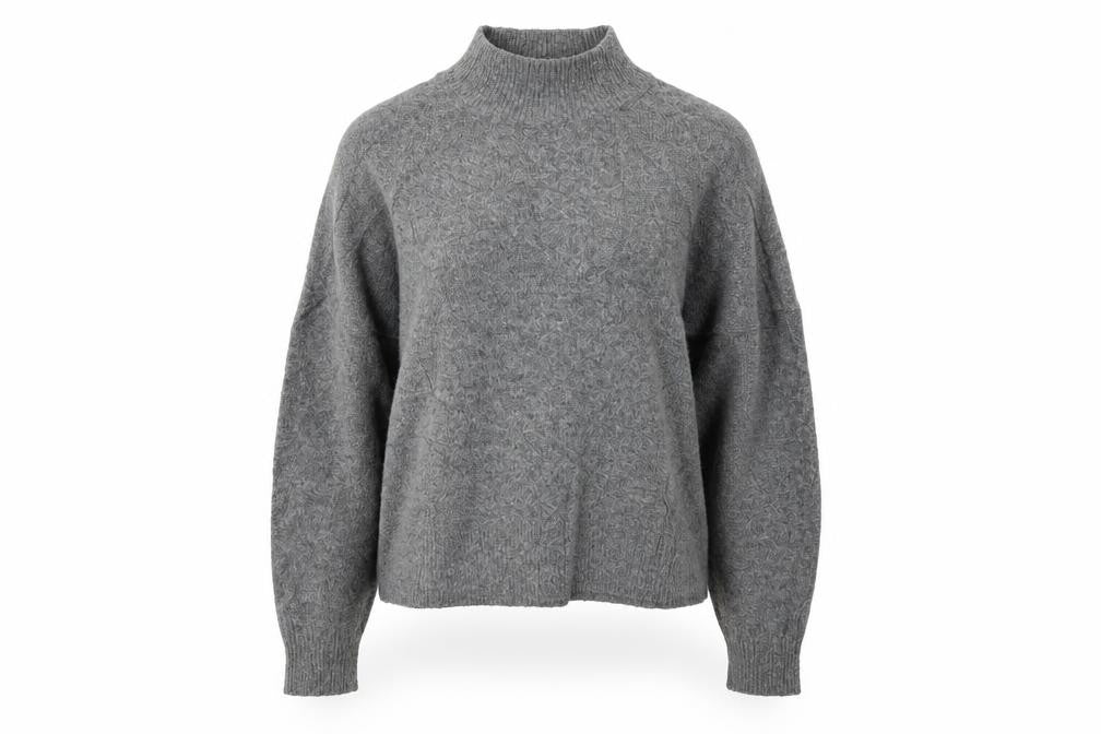 Front view of H&M women’s grey jumper, size S