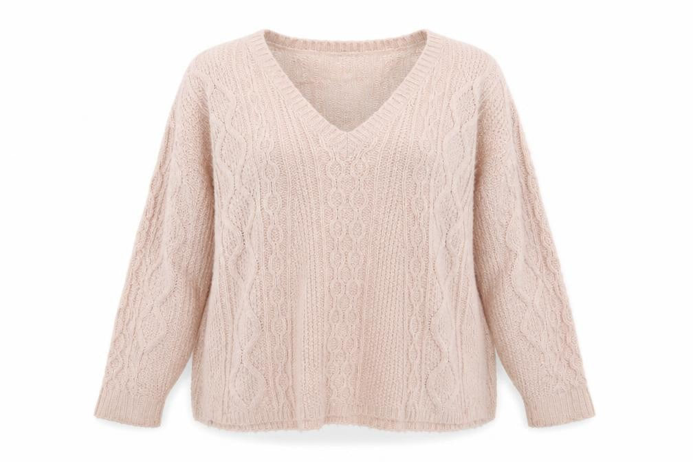 Front view of Next women’s pink jumper, size S