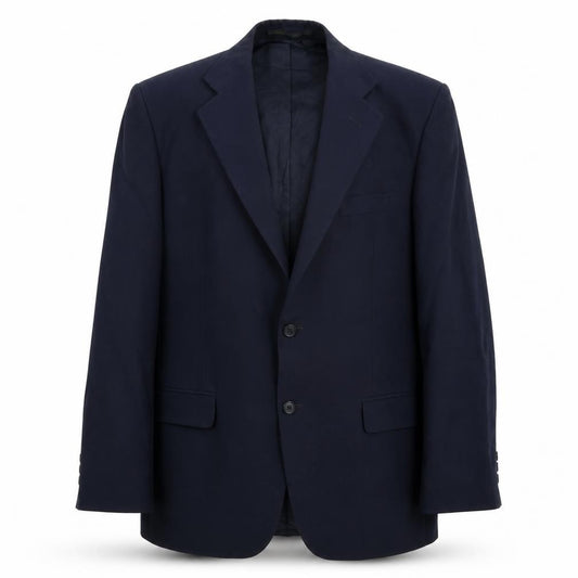 Front view of Marks & Spencer men’s blue jacket suit jacket, size 40