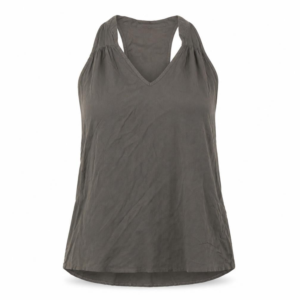 Front view of Supre women’s green basic t-shirt, size S