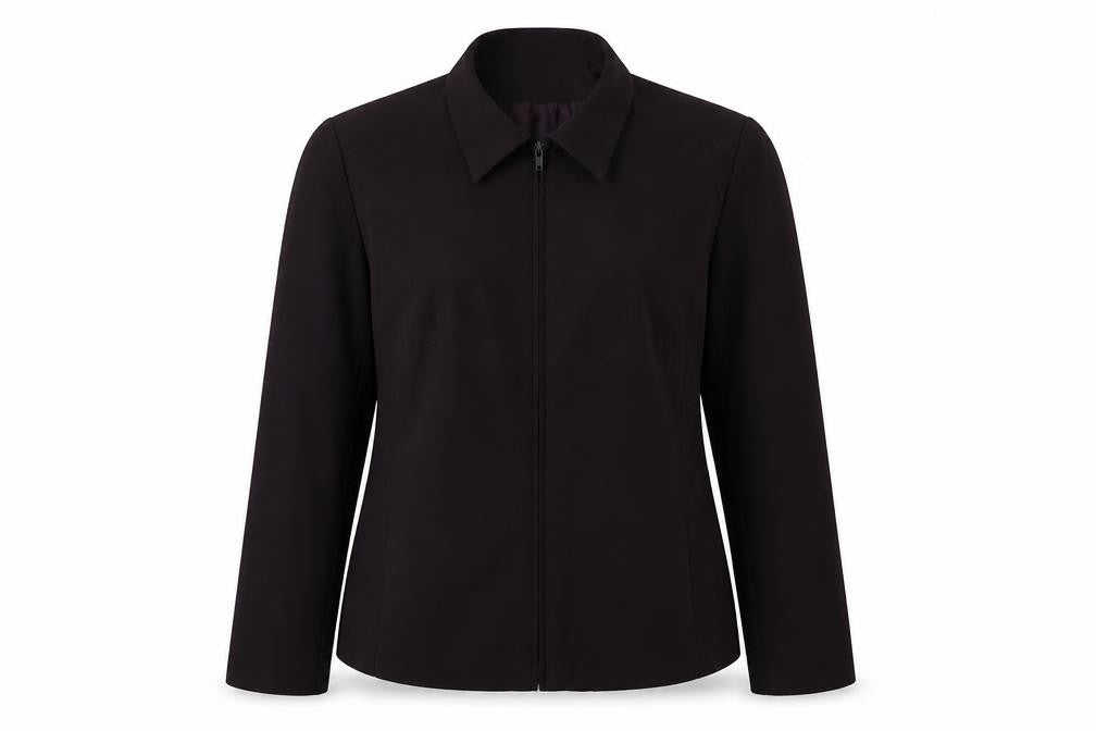 Front view of Debenhams women’s purple jacket blazer, size UK 14