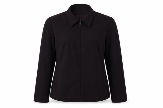 Front view of Debenhams women’s purple jacket blazer, size UK 14