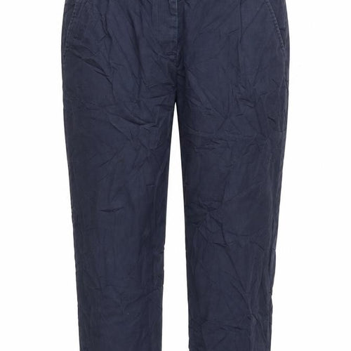 John Lewis Womens Blue   Capri Trousers Size 10 L26 in