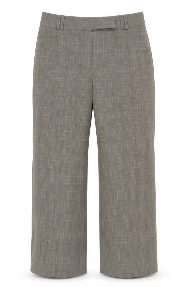 AMARANTO Womens Grey Plaid  Trousers  Size 12 L27 in