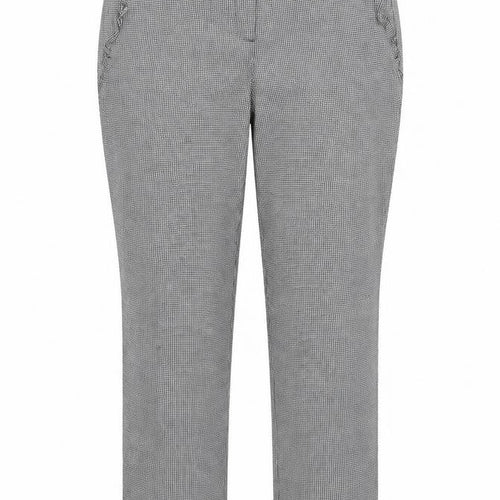 Cynthia Rowley Womens Grey Houndstooth  Trousers  Size 14 L27 in