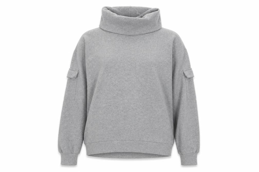 Front view of Select women’s grey jumper, size UK 12