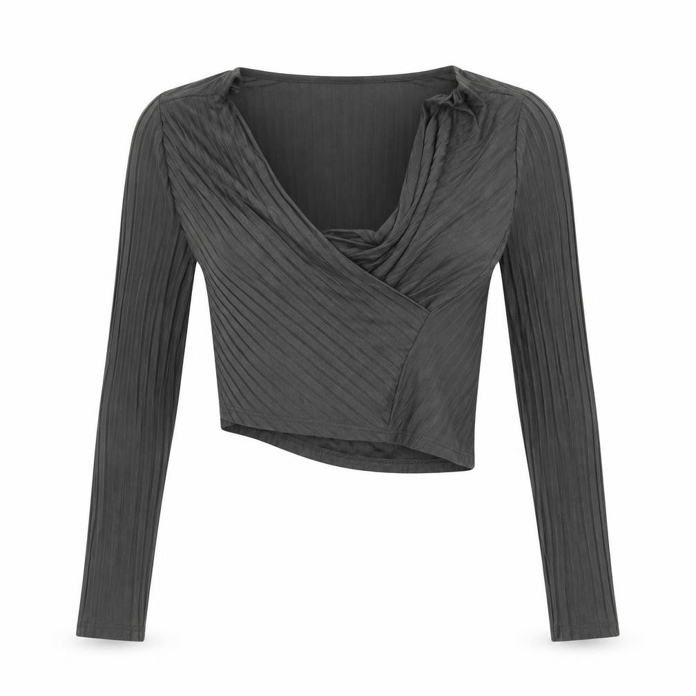 FIRST AND I  Womens Grey   Basic T-Shirt Size XS