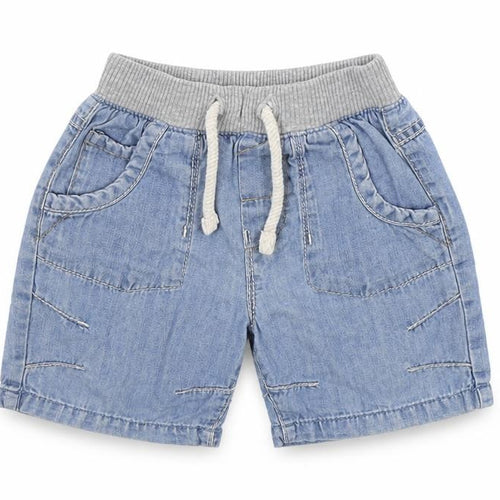 NEXT Girls Blue Ikat  Cropped Jeans Size 9-12 Months