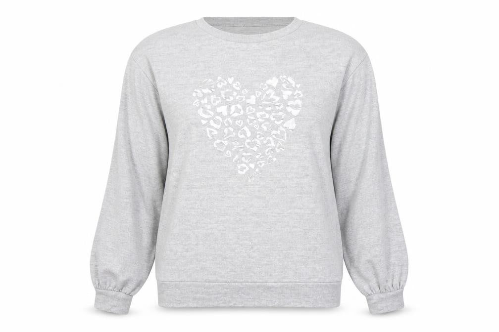 Front view of Tu women’s grey jumper, size UK 10