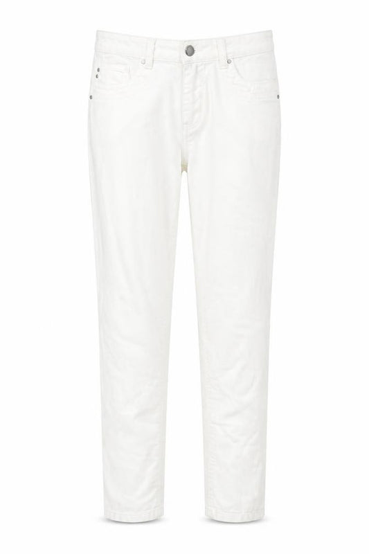 Front view of Papaya women’s white trousers, size UK 12, 26-inch leg