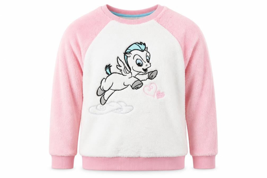Disney Girls Pink Solid  Top Pyjama Top Size 11-12 Years  - print on front