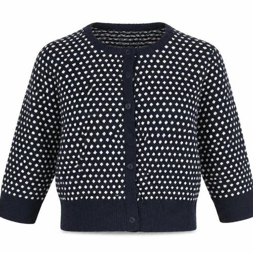 g:21 Womens Blue Polka Dot  Cardigan Jumper Size 8