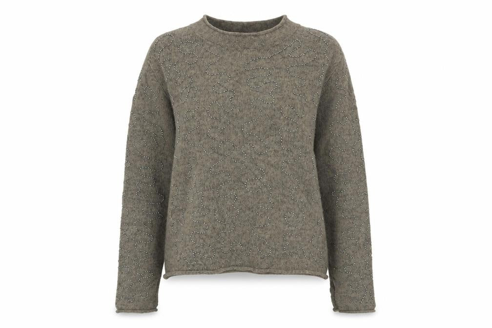 Front view of Zara women’s brown jumper, size S