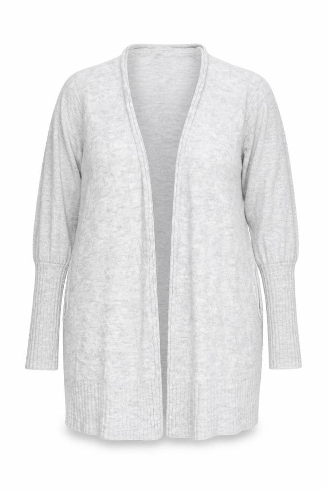 Topshop Womens Grey   Cardigan Jumper Size 14  - Topshop Longline Cardigan Blouse sleeve