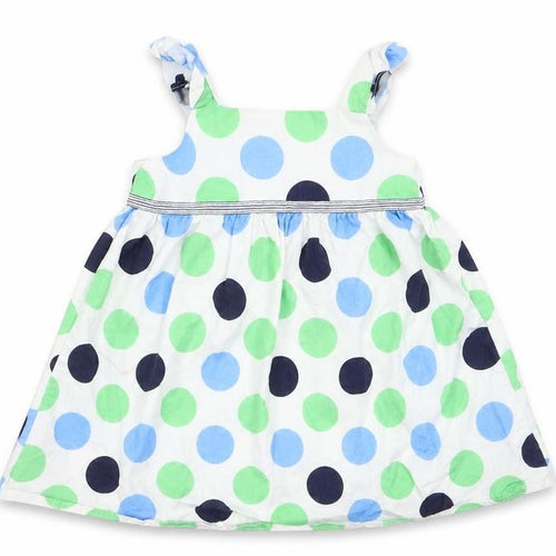 Cherokee Girls Multicoloured Polka Dot  Pinafore/Dungaree Dress  Size 18 Months  - Cherokee Pinafore Dress Toddler