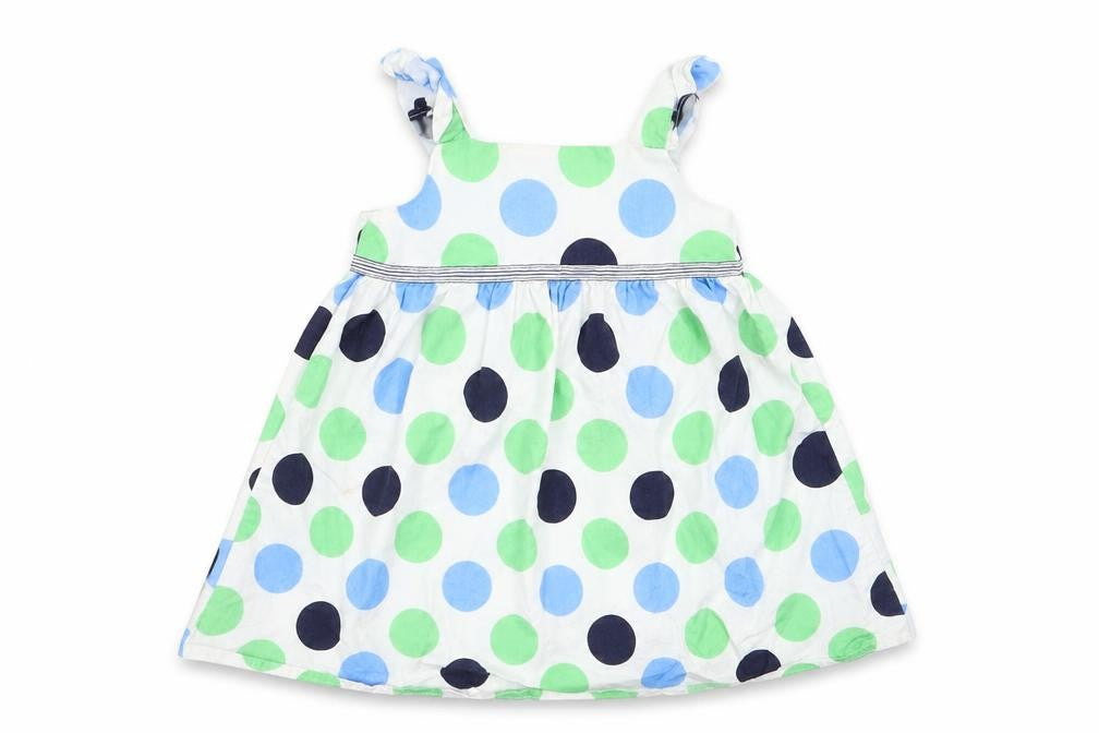 Cherokee Girls Multicoloured Polka Dot  Pinafore/Dungaree Dress  Size 18 Months  - Cherokee Pinafore Dress Toddler