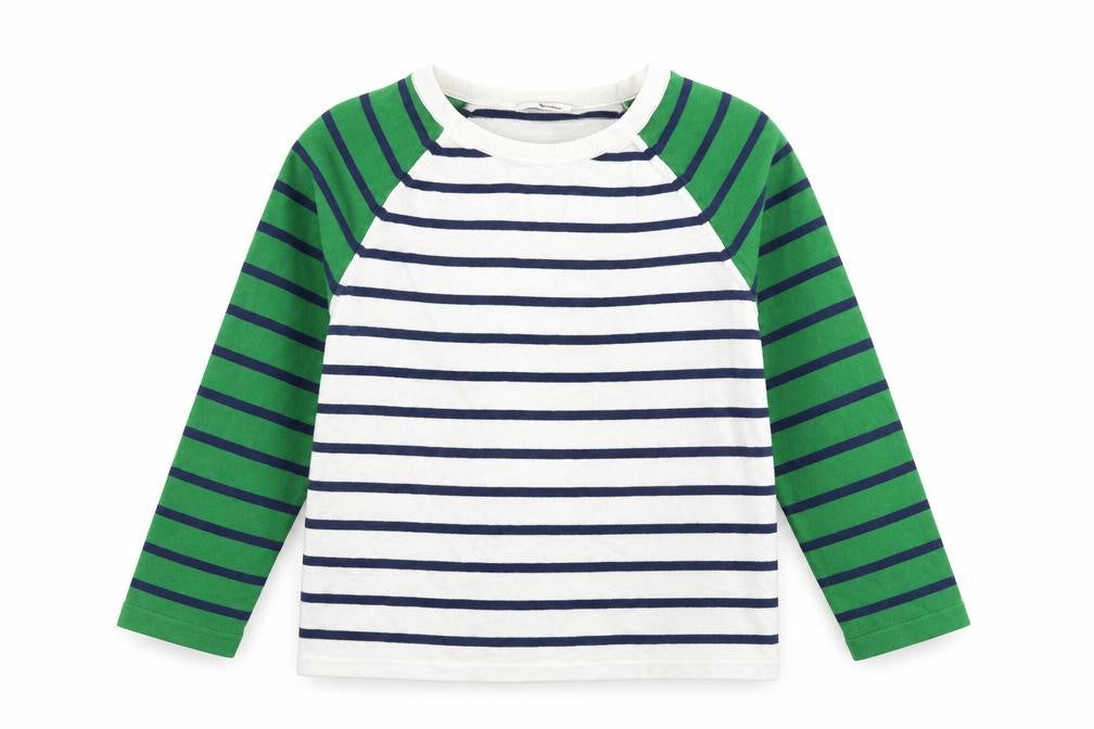 Front view of Tu women’s multicoloured striped knit jumper, size UK 10
