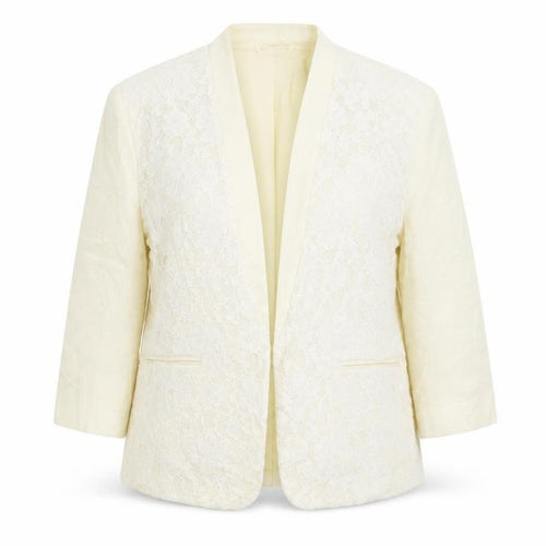 Bonmarché Womens Yellow Floral  Jacket Blazer Size 14