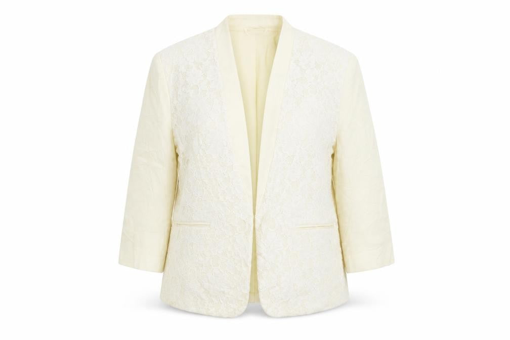Bonmarché Womens Yellow Floral  Jacket Blazer Size 14