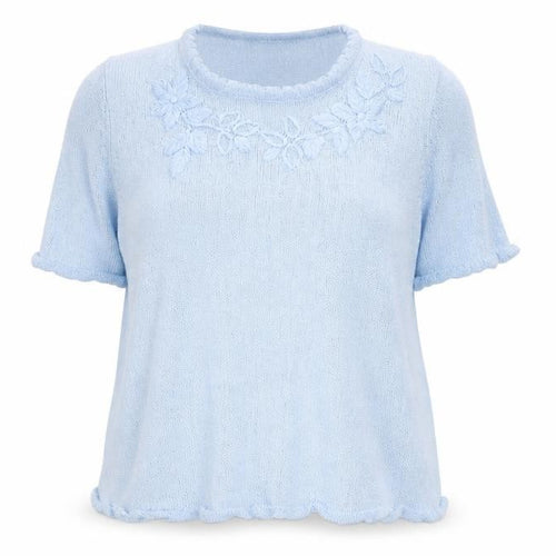 Charmance Womens Blue  Knit Pullover Jumper Size 18