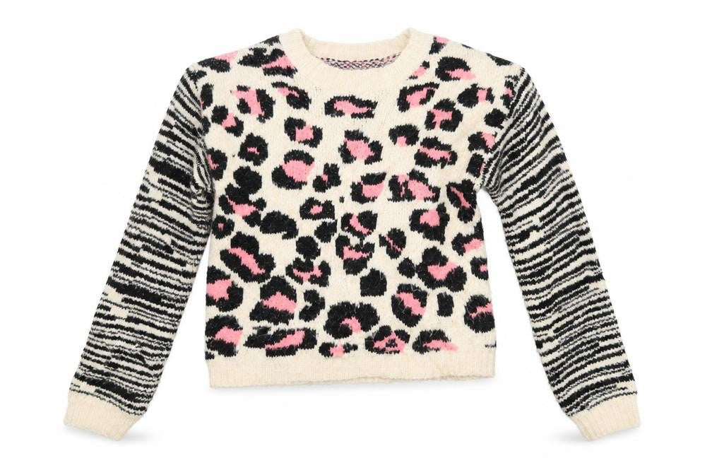Matalan Girls Multicoloured Animal Print  Pullover Jumper Size 13 Years