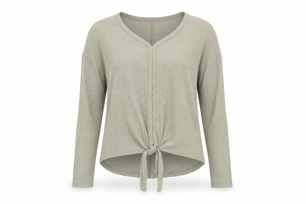 Front view of George women’s green basic blouse, size UK 8
