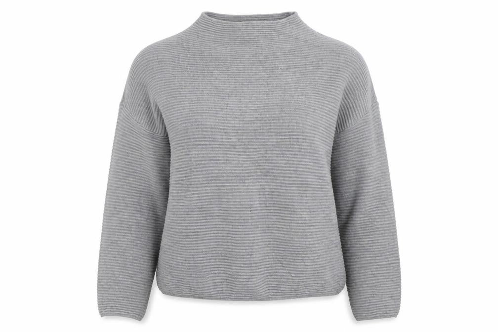 Front view of H&M women’s grey jumper, size XS