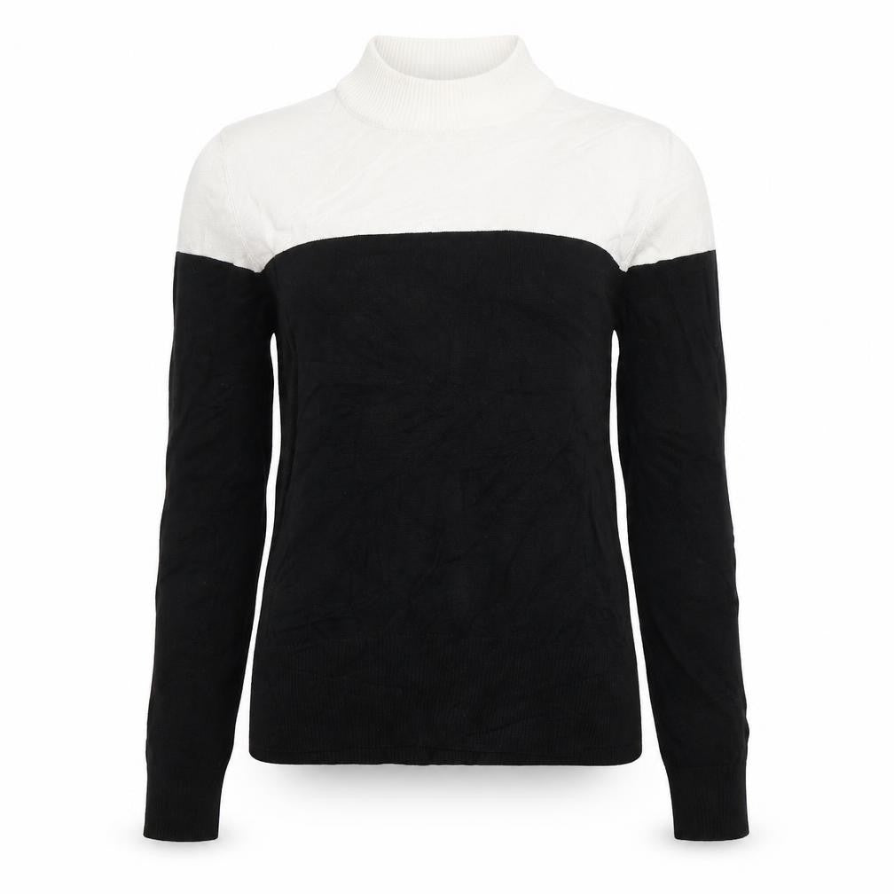 Front view of New Look women’s black jumper, size UK 12