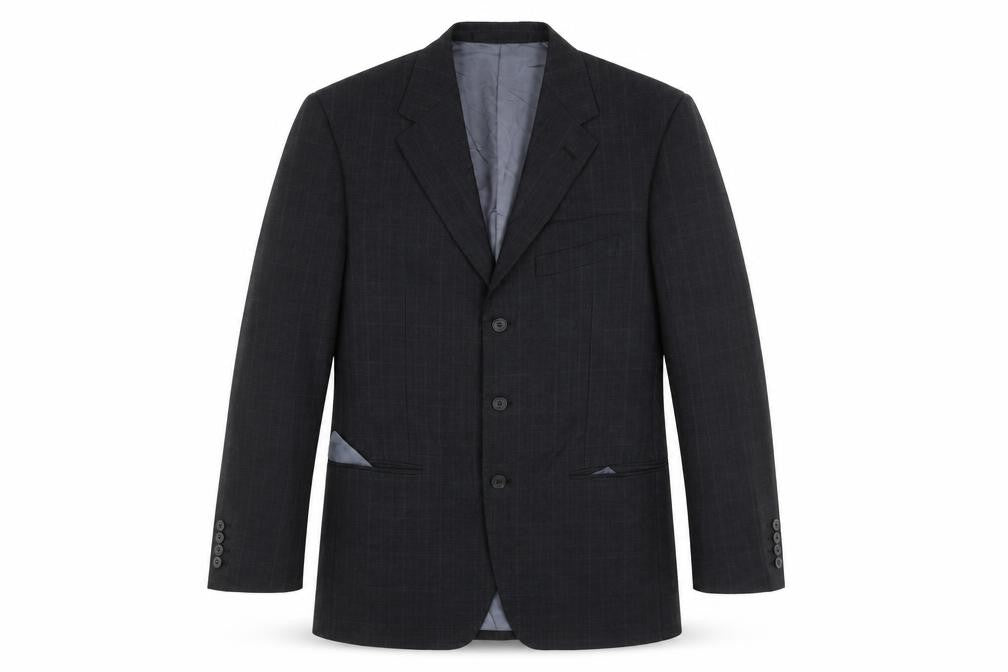 Front view of Marks & Spencer men’s black jacket suit jacket, size 40