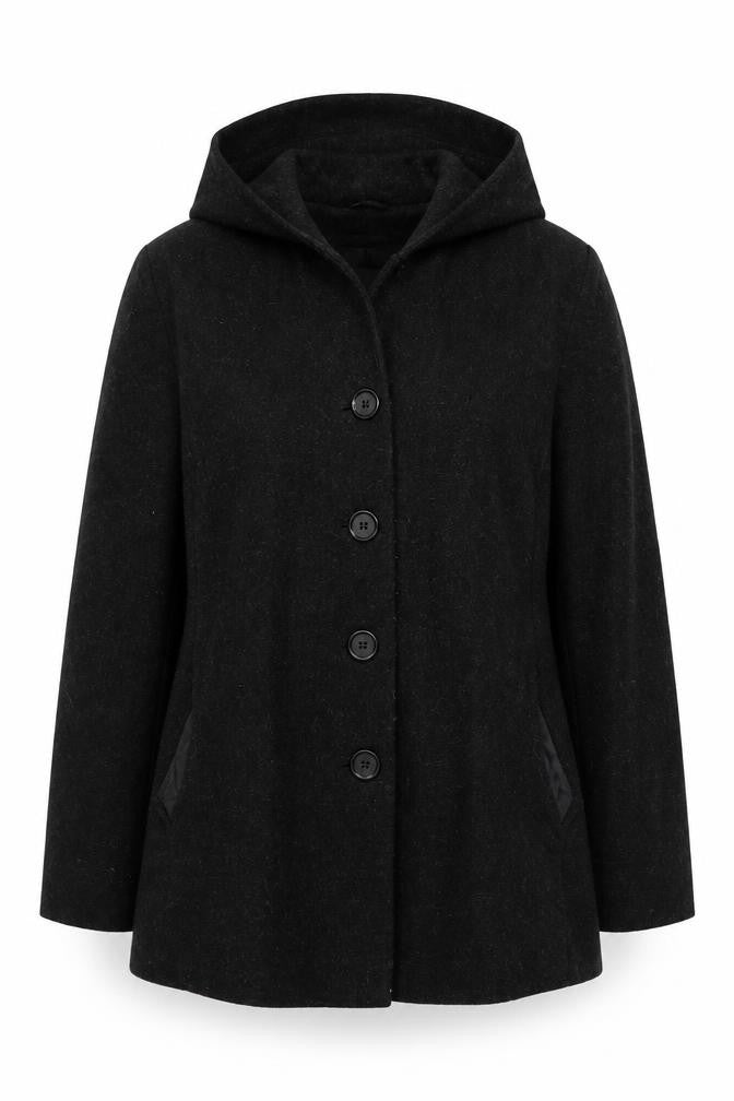 Front view of Vernissage women’s black jacket, size UK 12