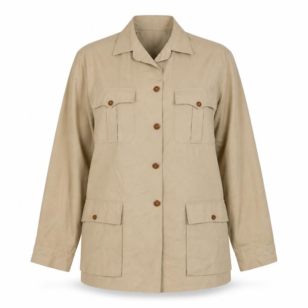 Front view of Esquire women’s brown jacket coat, size UK 16